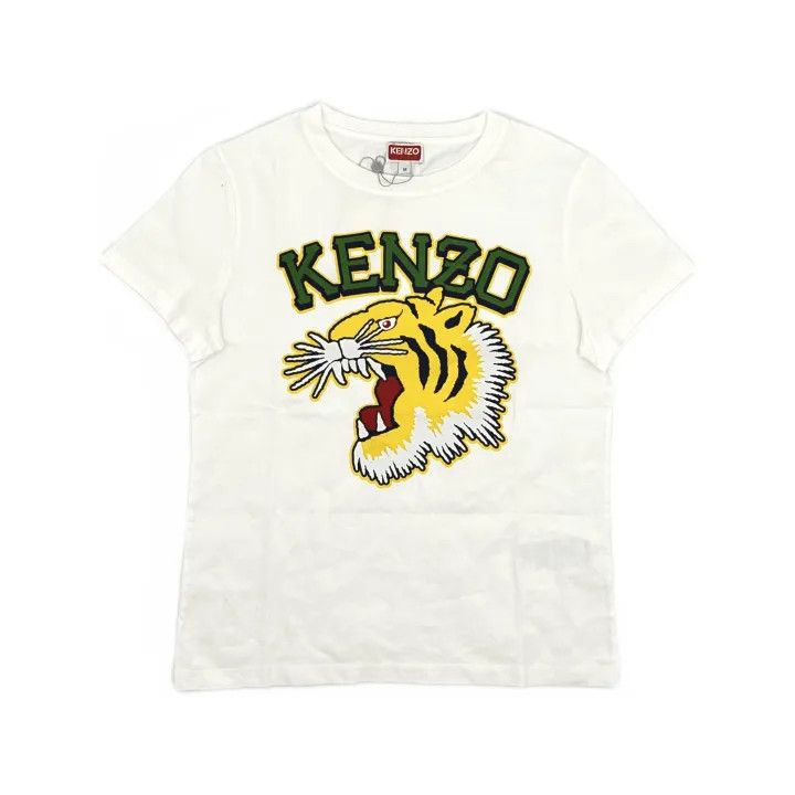 Kenzo Kenzo Casual White Graphic Animal Tee 0079 Size M / US 6-8 / IT 42-44 - 2 Thumbnail