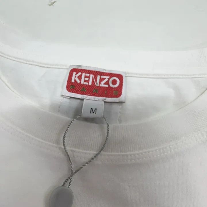 Kenzo Kenzo Casual White Graphic Animal Tee 0079 Size M / US 6-8 / IT 42-44 - 4 Thumbnail
