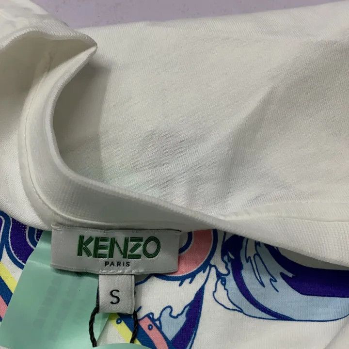Kenzo Kenzo Women's Short Sleeve Letter Stripe T-Shirt 0079 Size S / US 4 / IT 40 - 4 Thumbnail