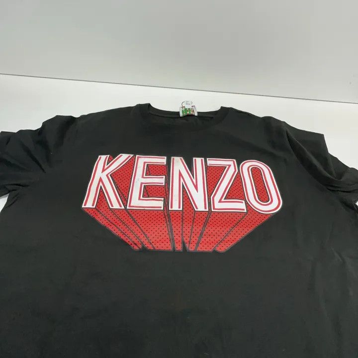 Kenzo KENZO Black Letter Print Short Sleeve T-Shirt 0079 Size M / US 6-8 / IT 42-44 - 8 Thumbnail