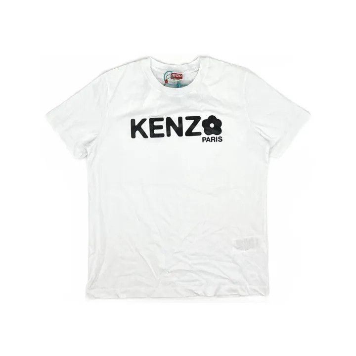 Kenzo KENZO Floral Print Oversized White T-Shirt 0079 Size S / US 4 / IT 40 - 2 Thumbnail