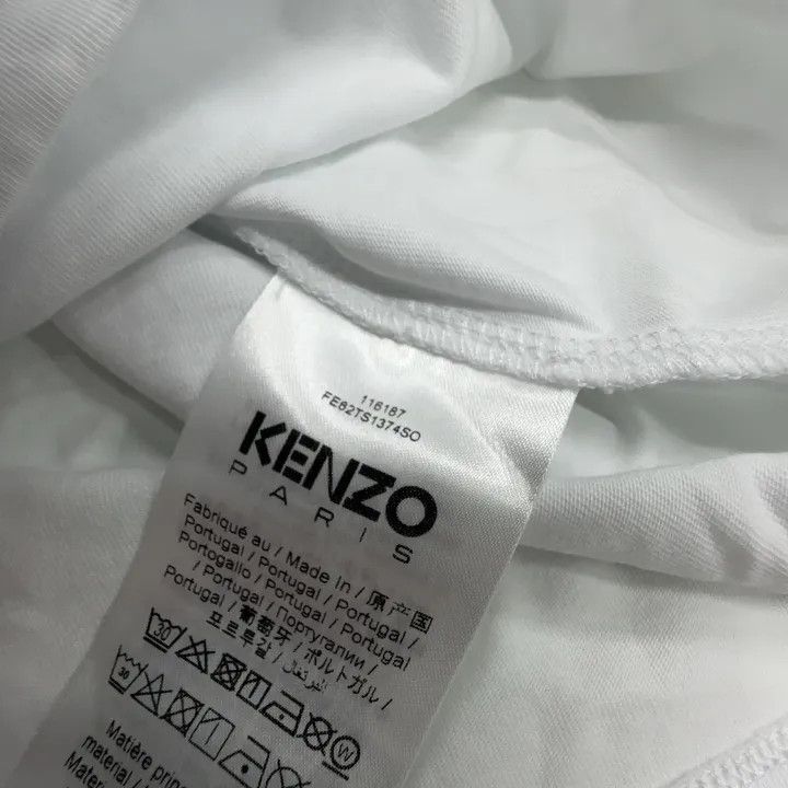 Kenzo KENZO Floral Print Oversized White T-Shirt 0079 Size S / US 4 / IT 40 - 6 Thumbnail