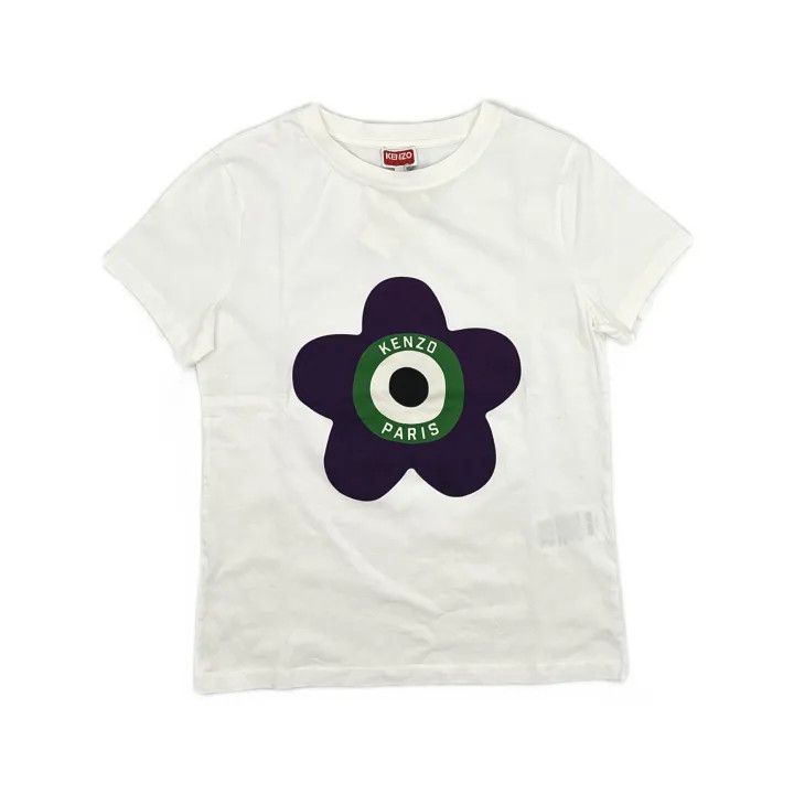 Kenzo KENZO Flower Print Round Neck Short Sleeve T-Shirt 0079 Size S / US 4 / IT 40 - 2 Thumbnail