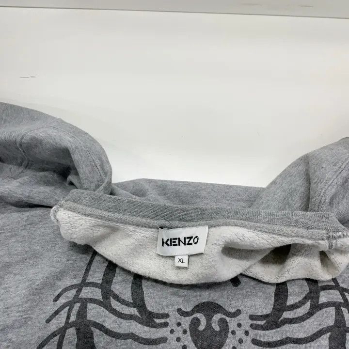 Kenzo KENZO Gray Tiger Graphic Cotton Sweatshirt for Women 0079 Size XL / US 12-14 / IT 48-50 - 6 Thumbnail