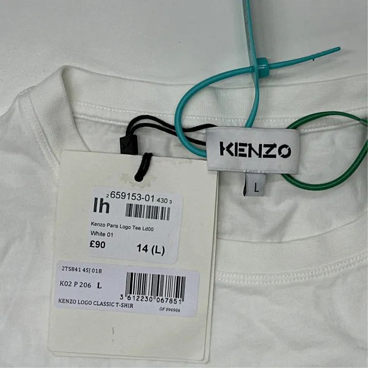 Kenzo KENZO Logo Short Sleeve T-Shirt for Women 0079 Size L / US 10 / IT 46 - 2 Thumbnail