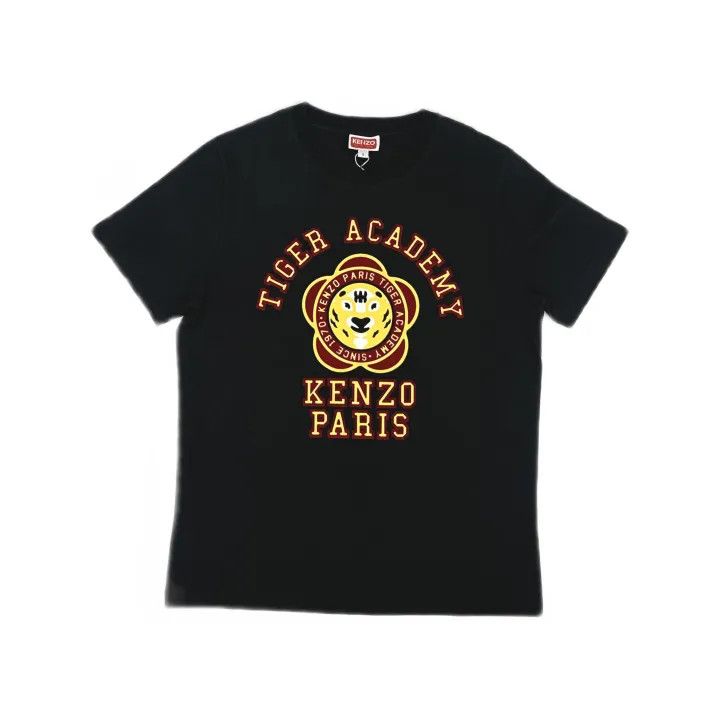 Kenzo KENZO Tiger Academy Black Graphic T-Shirt 0079 Size S / US 4 / IT 40 - 2 Thumbnail