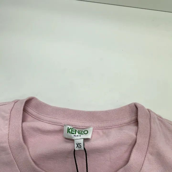Kenzo KENZO Logo Print Short Sleeve T-Shirt in Pink 0079 Size XS / US 0-2 / IT 36-38 - 5 Thumbnail