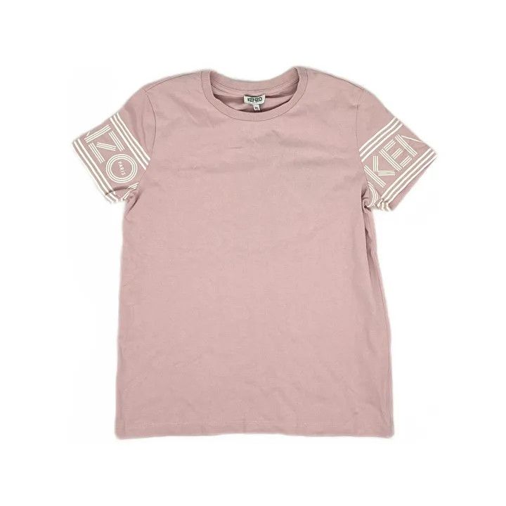 Kenzo KENZO Logo Print Short Sleeve T-Shirt in Pink 0079 Size XS / US 0-2 / IT 36-38 - 2 Thumbnail