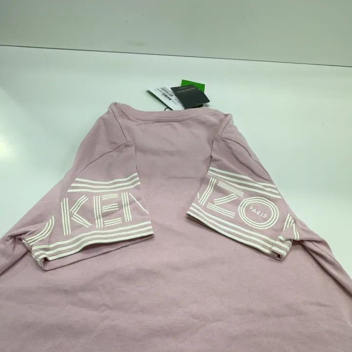 Kenzo KENZO Logo Print Short Sleeve T-Shirt in Pink 0079 Size XS / US 0-2 / IT 36-38 - 11 Thumbnail