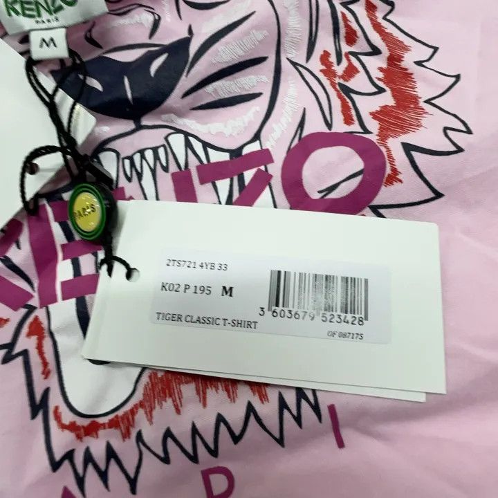Kenzo KENZO Pink Tiger Graphic Short-Sleeve T-Shirt 0079 Size M / US 6-8 / IT 42-44 - 4 Thumbnail