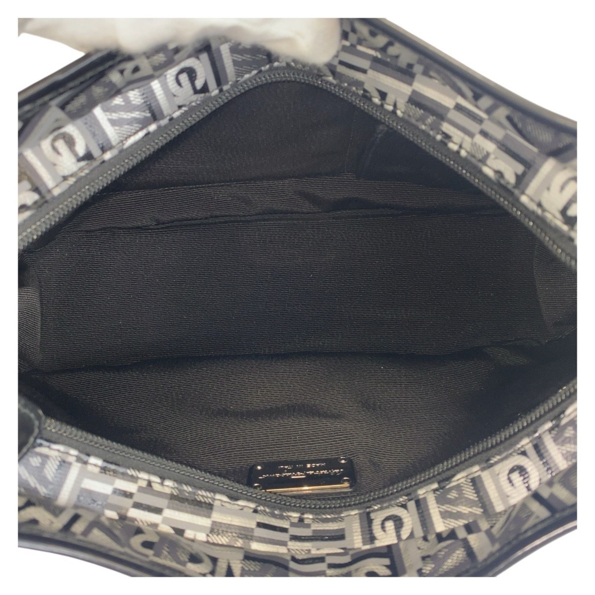 Salvatore Ferragamo Salvatore Ferragamo Black Grey Silver Hardware Shoulder Bag Women's Size ONE SIZE - 3 Thumbnail