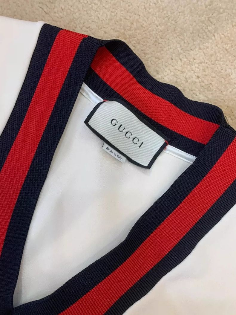 Gucci Gucci Red and Blue Striped Dress Size S-dmc Size M / US 6-8 / IT 42-44 - 3 Thumbnail