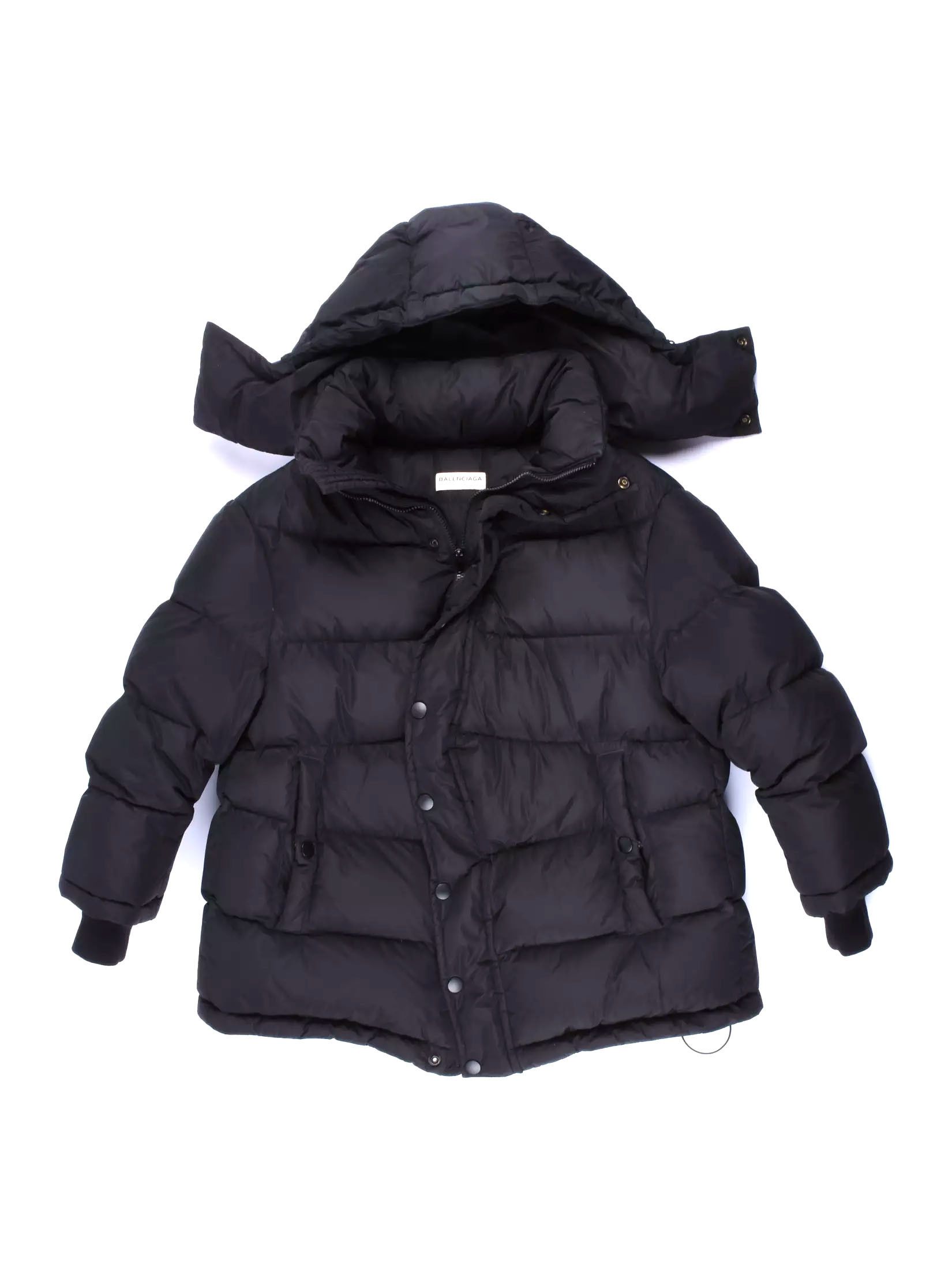 Balenciaga AW16 Runway Oversized Black Puffer Jacket w