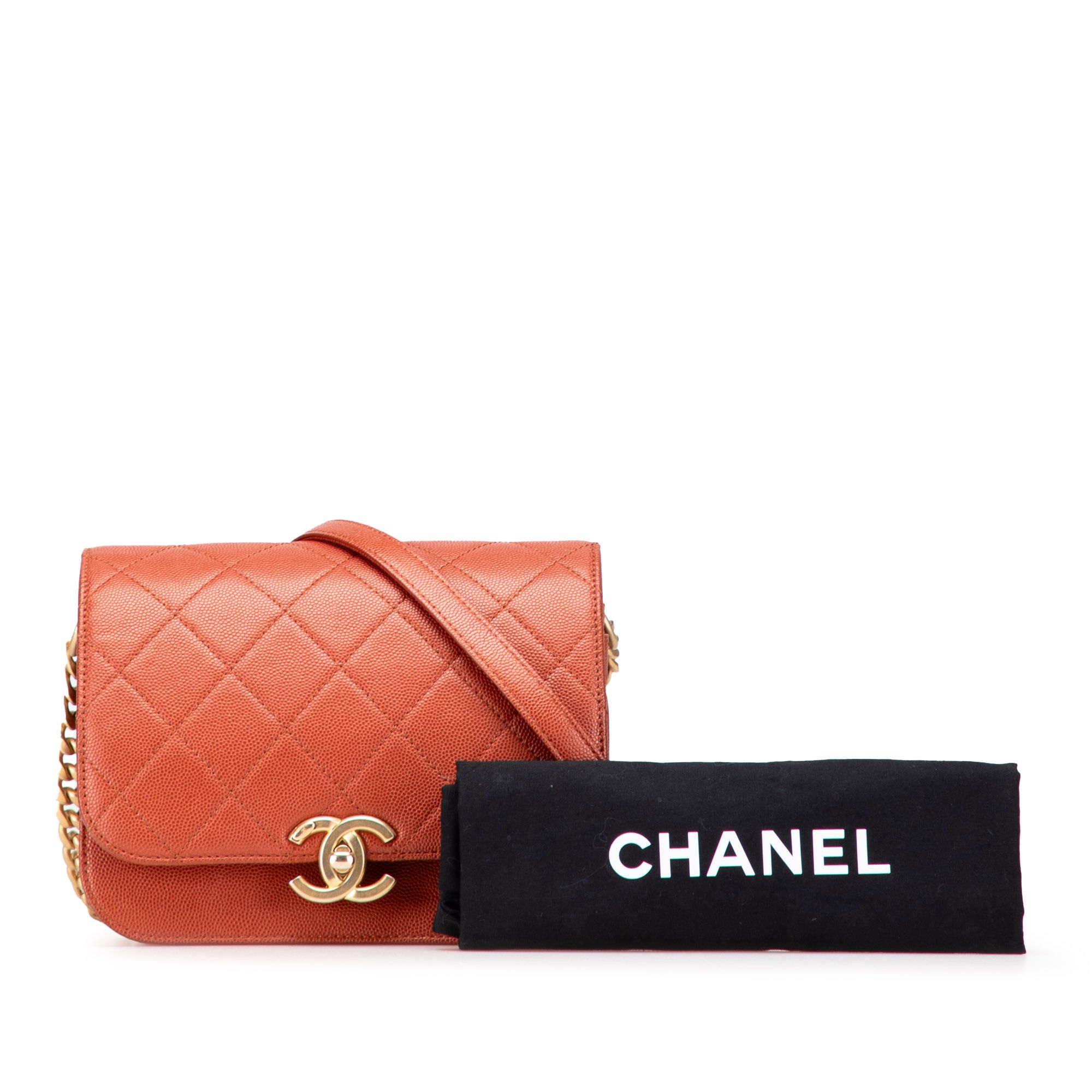 Chanel Chanel Mini CC Quilted Caviar Messenger Single Flap Size ONE SIZE - 14 Thumbnail