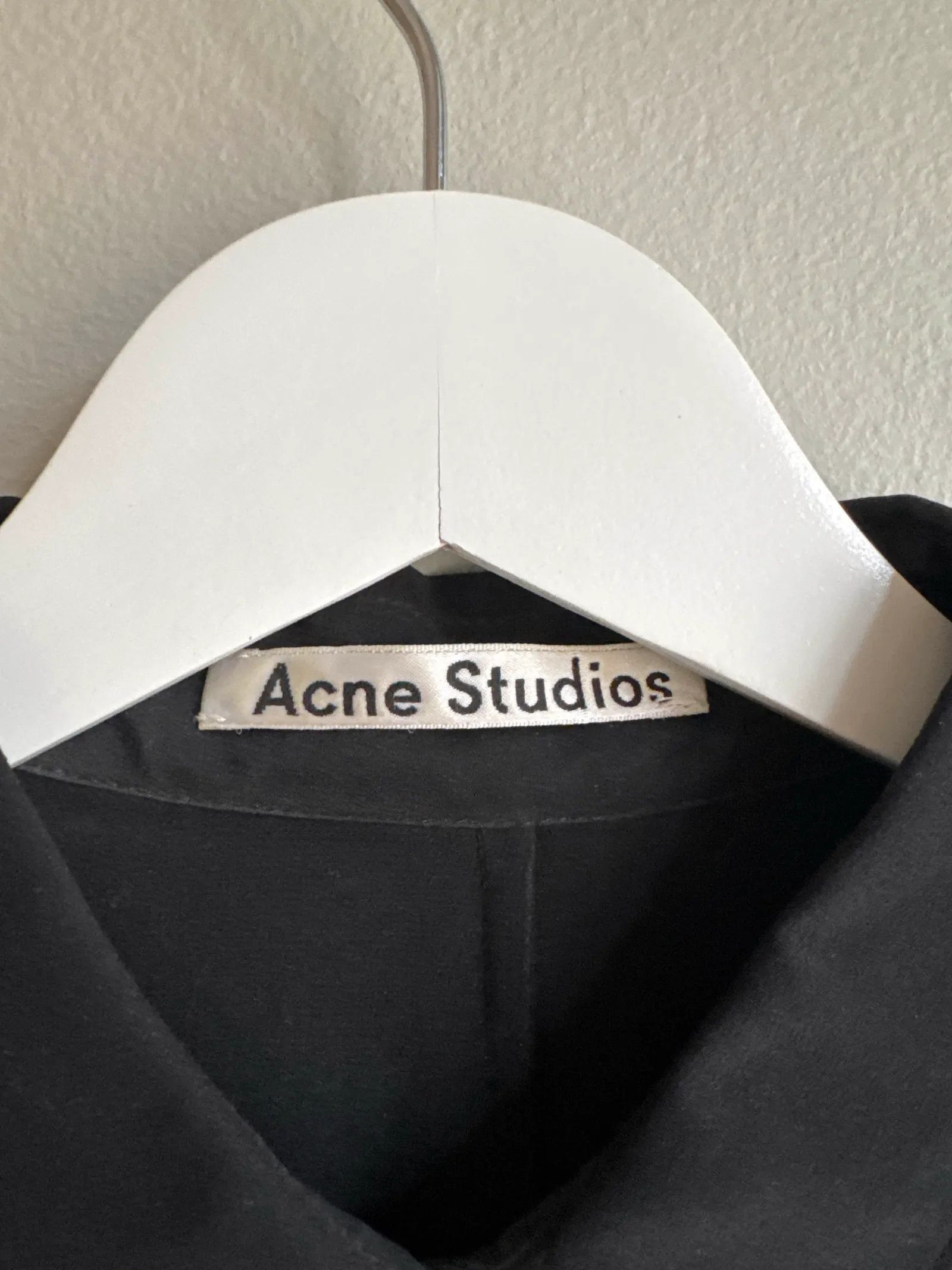 Acne Studios Acne Studios Peg silk crepe shirt dress Dress Size XS / US 0-2 / IT 36-38 - 2 Thumbnail