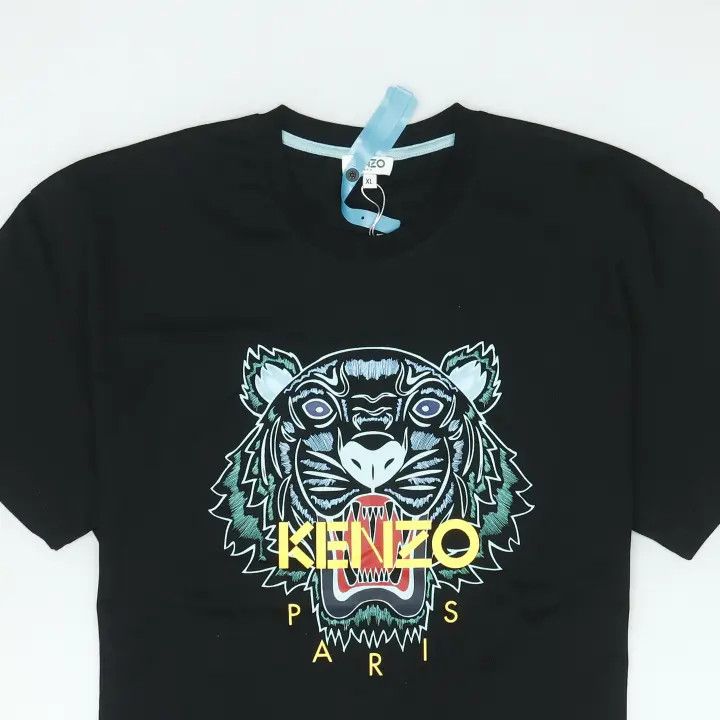 Kenzo Kenzo Black Tiger Graphic Short Sleeve T-Shirt 0079 Size XL / US 12-14 / IT 48-50 - 3 Thumbnail