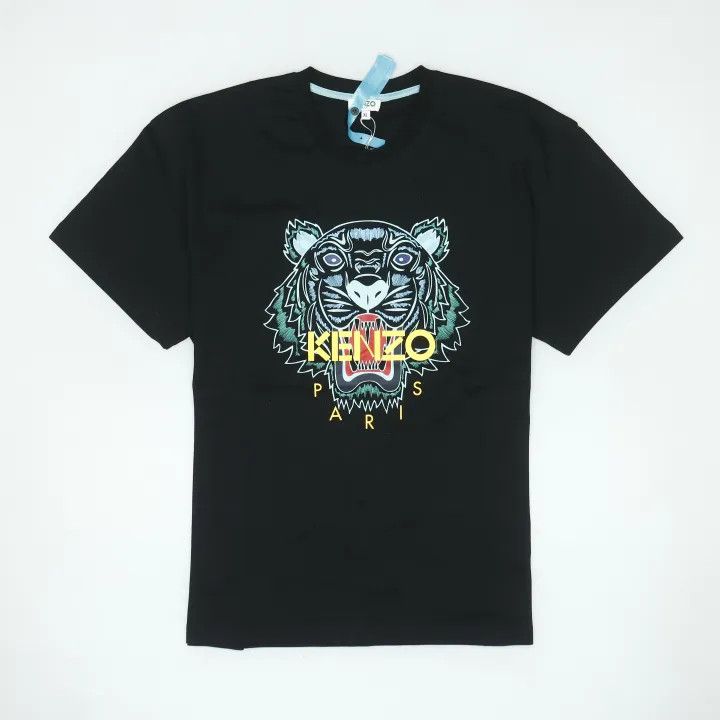 Kenzo Kenzo Black Tiger Graphic Short Sleeve T-Shirt 0079 Size XL / US 12-14 / IT 48-50 - 2 Thumbnail
