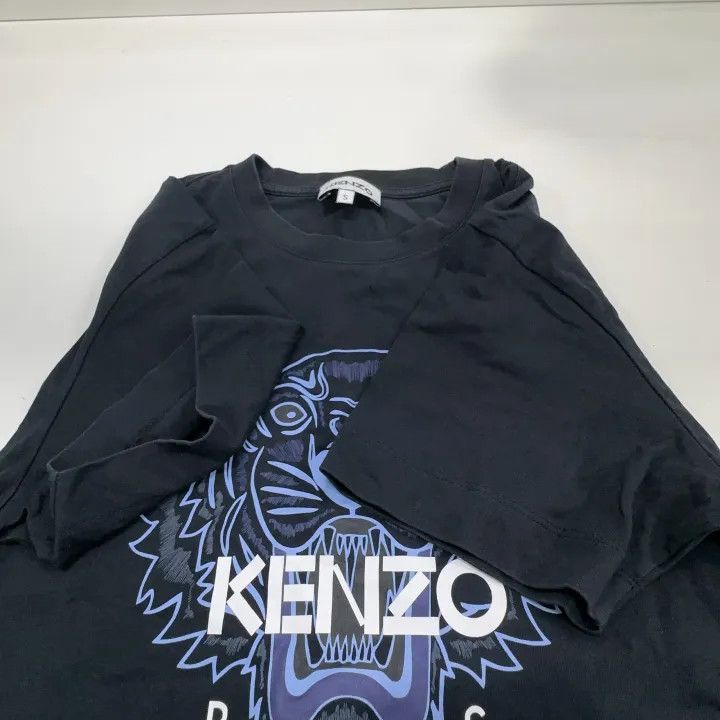 Kenzo KENZO Black Tiger Logo Short Sleeve Dress 0079 Size S / US 4 / IT 40 - 8 Thumbnail