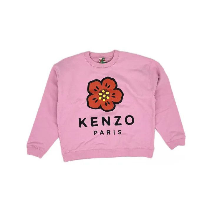 Kenzo KENZO Floral Logo Pink Long Sleeve Sweatshirt 0079 Size M / US 6-8 / IT 42-44 - 2 Thumbnail