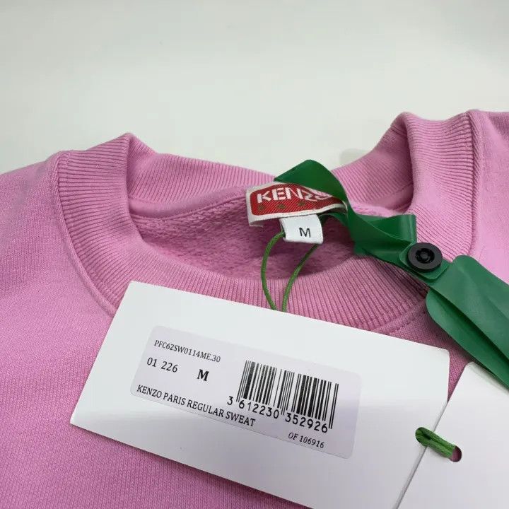 Kenzo KENZO Floral Logo Pink Long Sleeve Sweatshirt 0079 Size M / US 6-8 / IT 42-44 - 5 Thumbnail