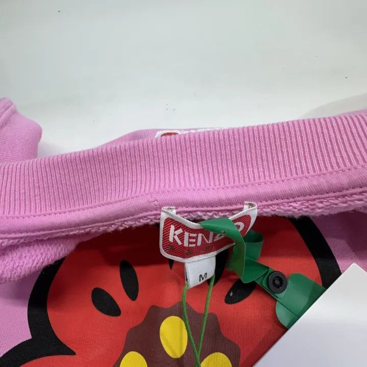 Kenzo KENZO Floral Logo Pink Long Sleeve Sweatshirt 0079 Size M / US 6-8 / IT 42-44 - 7 Thumbnail