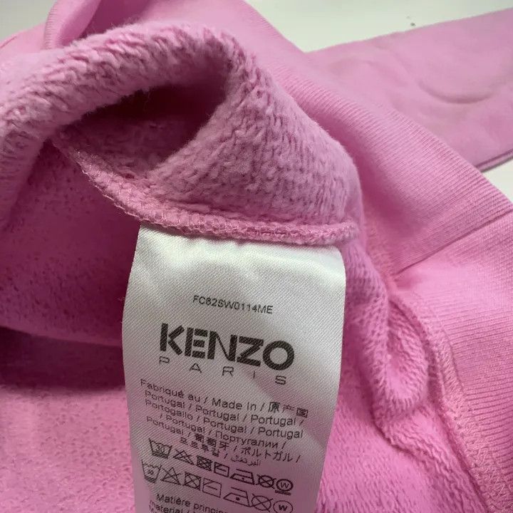 Kenzo KENZO Floral Logo Pink Long Sleeve Sweatshirt 0079 Size M / US 6-8 / IT 42-44 - 6 Thumbnail