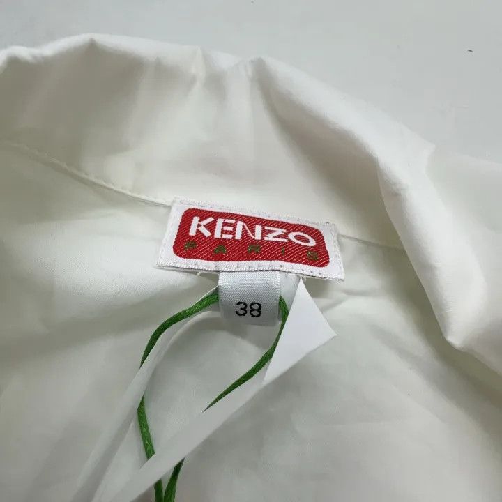 Kenzo Kenzo Short Sleeve Logo Button-Up Shirt 0079 Size M / US 6-8 / IT 42-44 - 4 Thumbnail