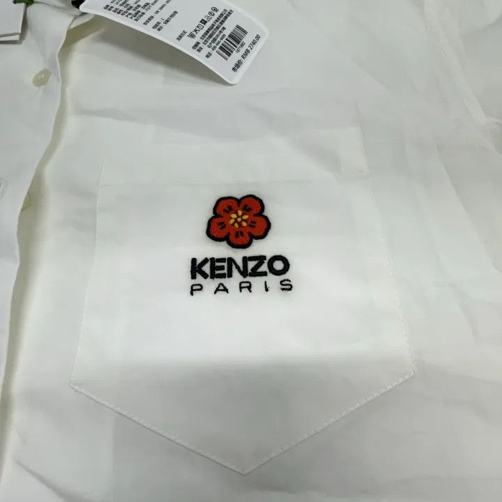 Kenzo Kenzo Short Sleeve Logo Button-Up Shirt 0079 Size M / US 6-8 / IT 42-44 - 6 Thumbnail