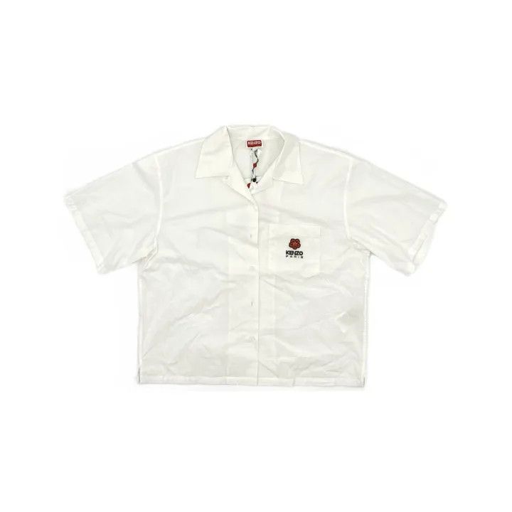 Kenzo Kenzo Short Sleeve Logo Button-Up Shirt 0079 Size M / US 6-8 / IT 42-44 - 2 Thumbnail