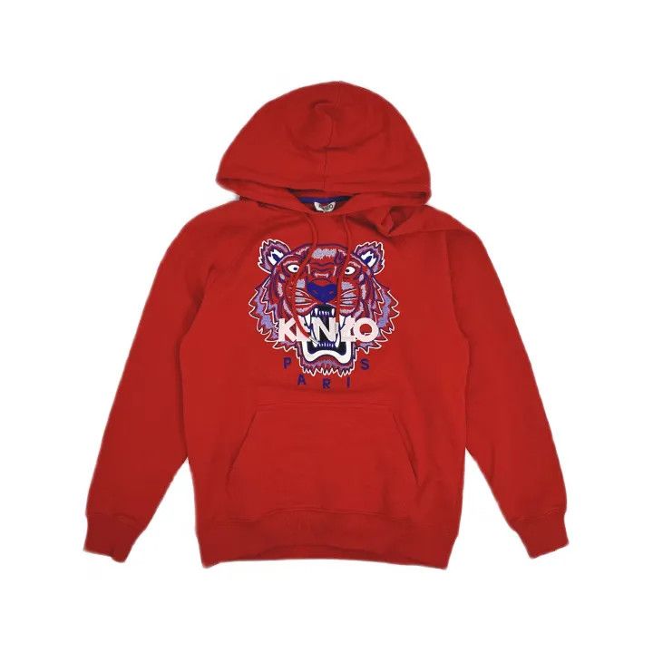 Kenzo KENZO Red Animal Print Hoodie for Women 0079 Size XS / US 0-2 / IT 36-38 - 2 Thumbnail