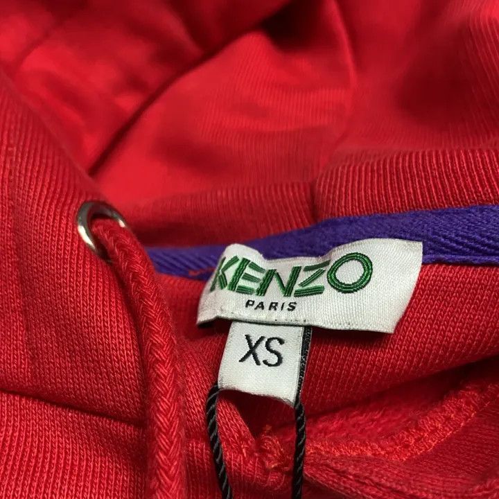 Kenzo KENZO Red Animal Print Hoodie for Women 0079 Size XS / US 0-2 / IT 36-38 - 6 Thumbnail