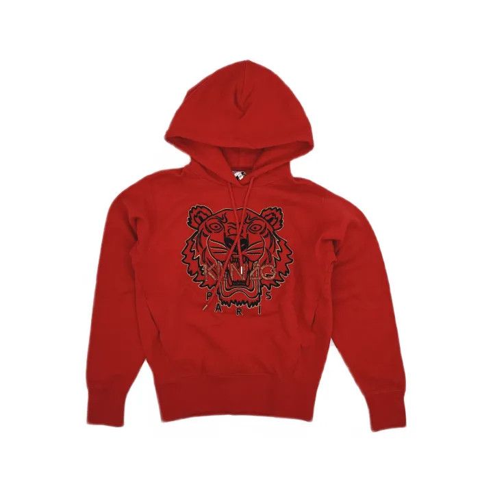 Kenzo KENZO Red Tiger Head Long Sleeve Hoodie 0079 Size XXS / US 00 / IT 34 - 2 Thumbnail
