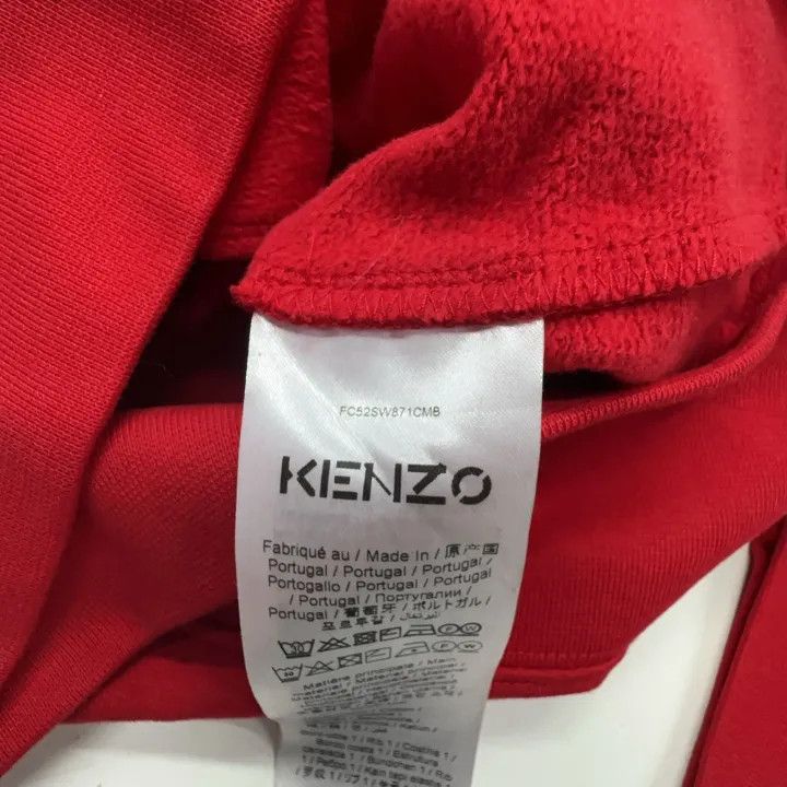 Kenzo KENZO Red Tiger Head Long Sleeve Hoodie 0079 Size XXS / US 00 / IT 34 - 7 Thumbnail
