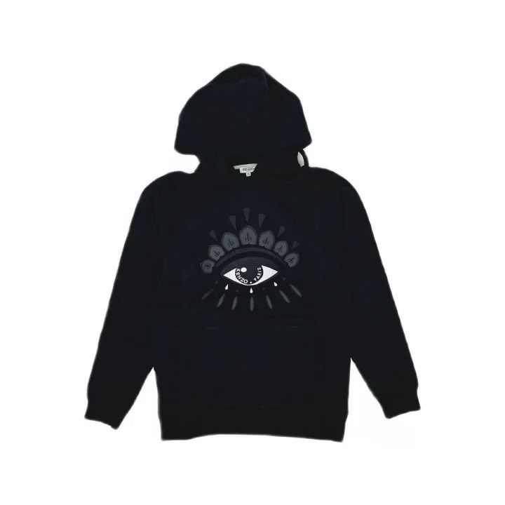 Kenzo KENZO Eye Print Black Hoodie for Women 0079 Size XS / US 0-2 / IT 36-38 - 2 Thumbnail