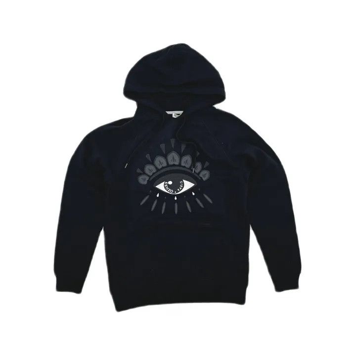 Kenzo KENZO Eye Print Black Hoodie for Women 0079 Size XS / US 0-2 / IT 36-38 - 2 Thumbnail
