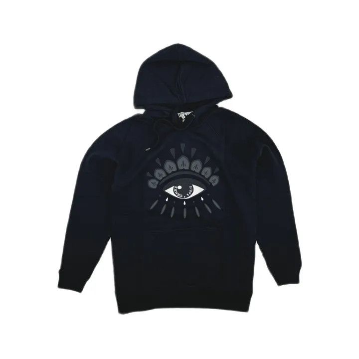 Kenzo KENZO Eye Print Black Hoodie 0079 Size XS / US 0-2 / IT 36-38 - 2 Thumbnail