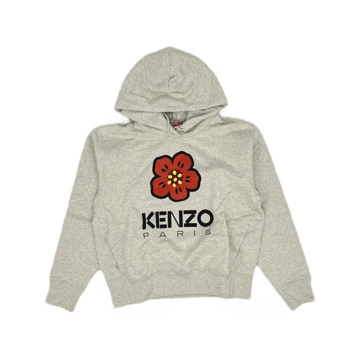 Kenzo KENZO Floral Print Hooded Sweatshirt for Women 0079 Size XL / US 12-14 / IT 48-50 - 2 Thumbnail