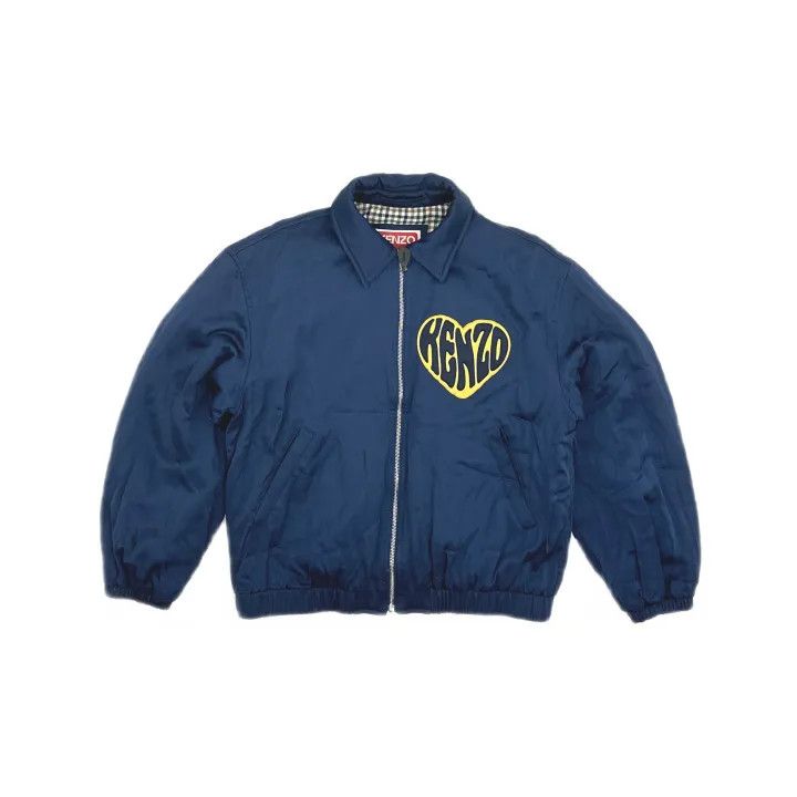 Kenzo KENZO Blue Long Sleeve Heart Zip Jacket 0079 Size S / US 4 / IT 40 - 2 Thumbnail
