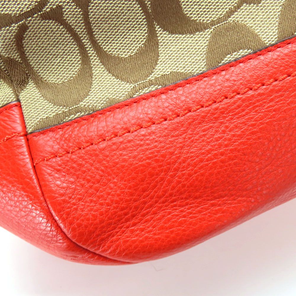 Coach Coach Coach Signature canvas leather tote bag Canvas Tote Bag F23297 Size ONE SIZE - 14 Thumbnail
