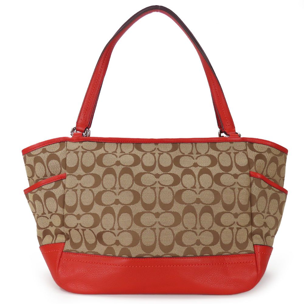 Coach Coach Coach Signature canvas leather tote bag Canvas Tote Bag F23297 Size ONE SIZE - 3 Thumbnail