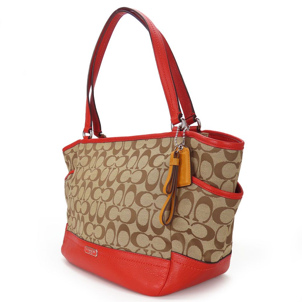 Coach Coach Coach Signature canvas leather tote bag Canvas Tote Bag F23297 Size ONE SIZE - 2 Thumbnail