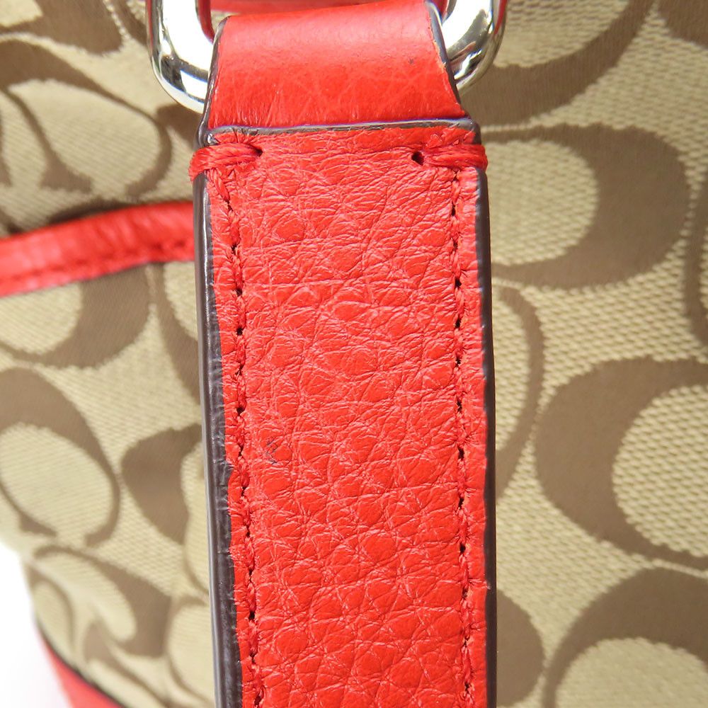 Coach Coach Coach Signature canvas leather tote bag Canvas Tote Bag F23297 Size ONE SIZE - 11 Thumbnail