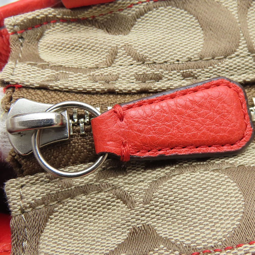 Coach Coach Coach Signature canvas leather tote bag Canvas Tote Bag F23297 Size ONE SIZE - 10 Thumbnail
