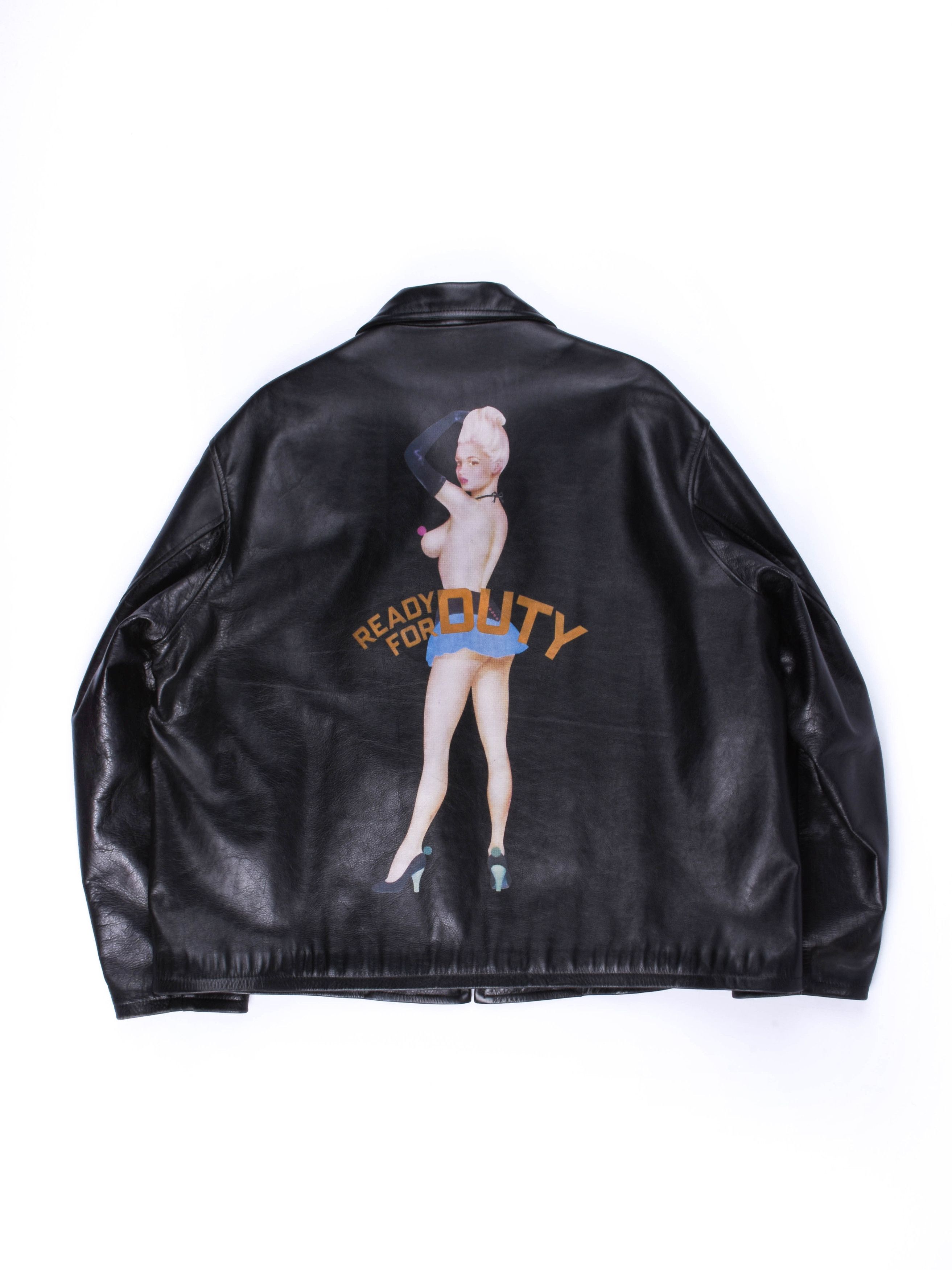 Yohji Yamamoto AW91 Ready for Duty Pinup Black Leather