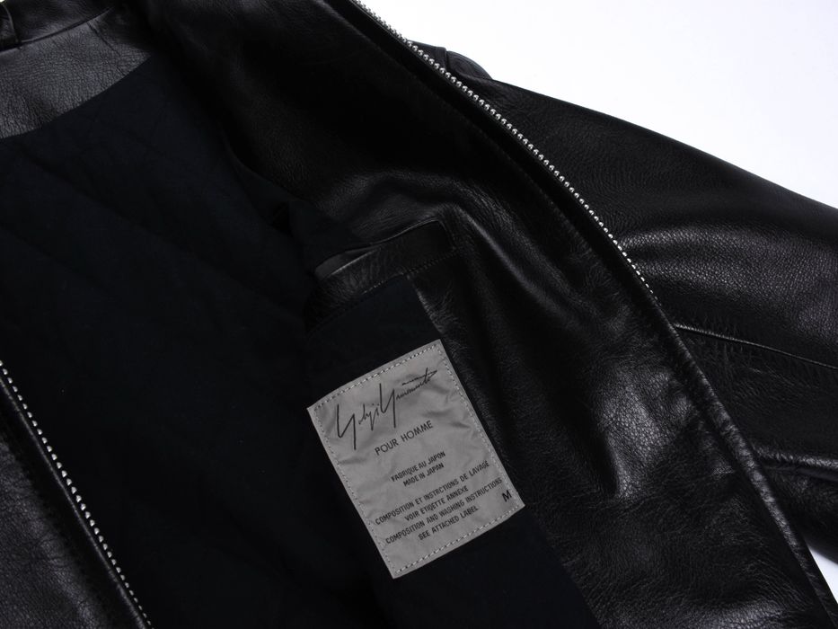 Yohji Yamamoto AW91 Ready for Duty Pinup Black Leather Jacket | Grailed