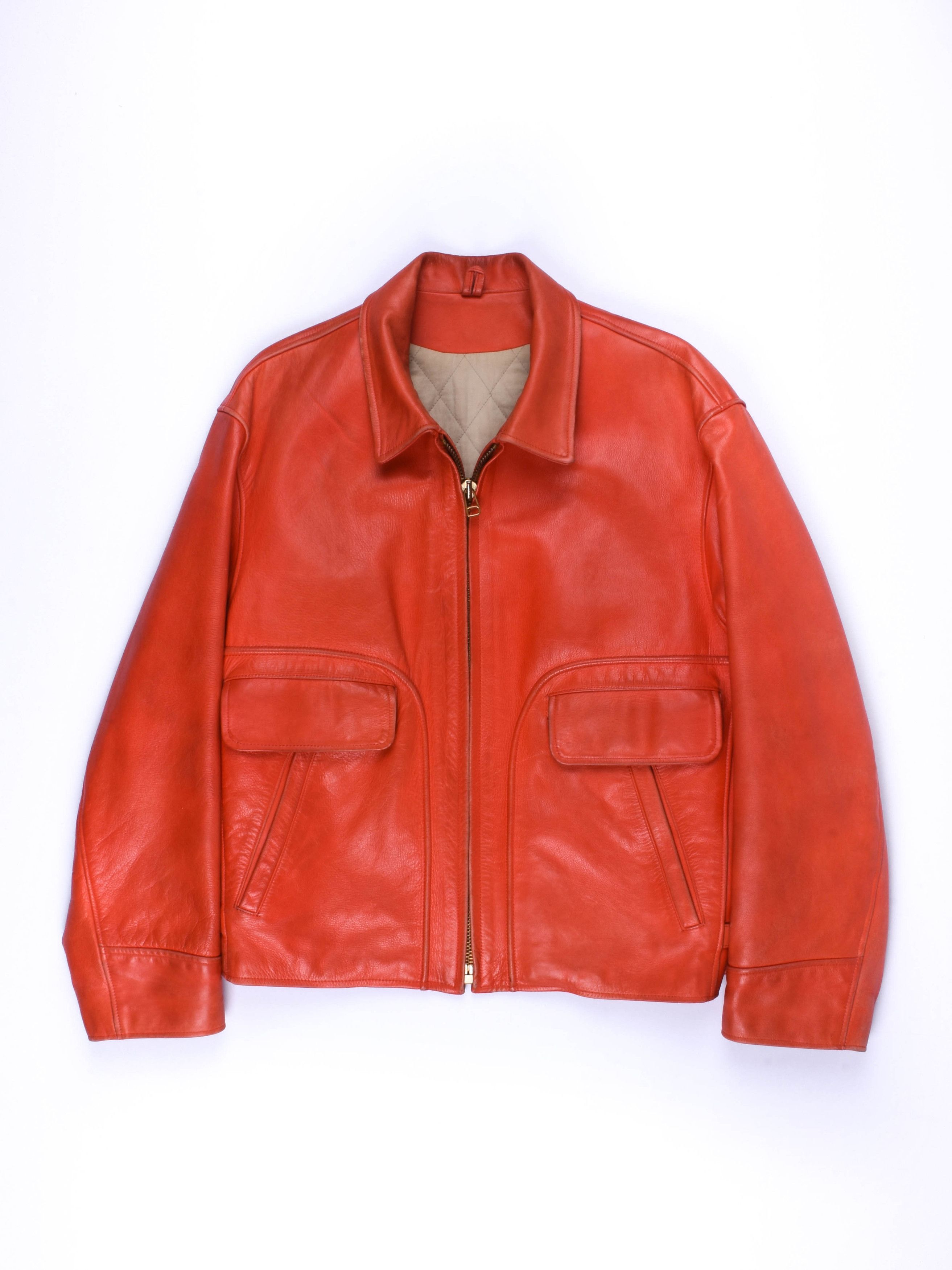Yohji Yamamoto AW91 22nd Century Pinup Mermaid Red Leather