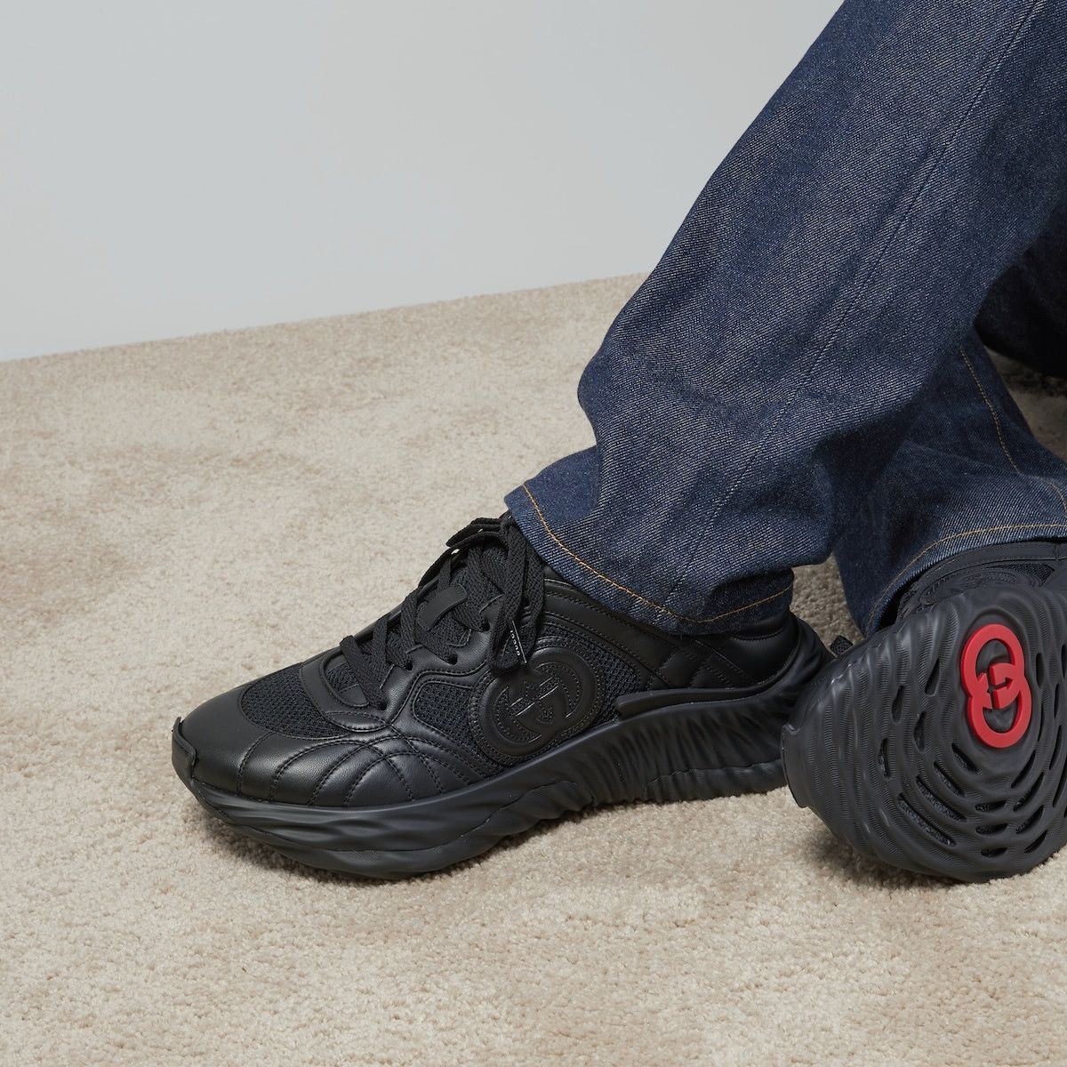 Gucci Gucci Interlocking G Ripple Sneakers SIZE 7.5 Size ONE SIZE - 4 Thumbnail