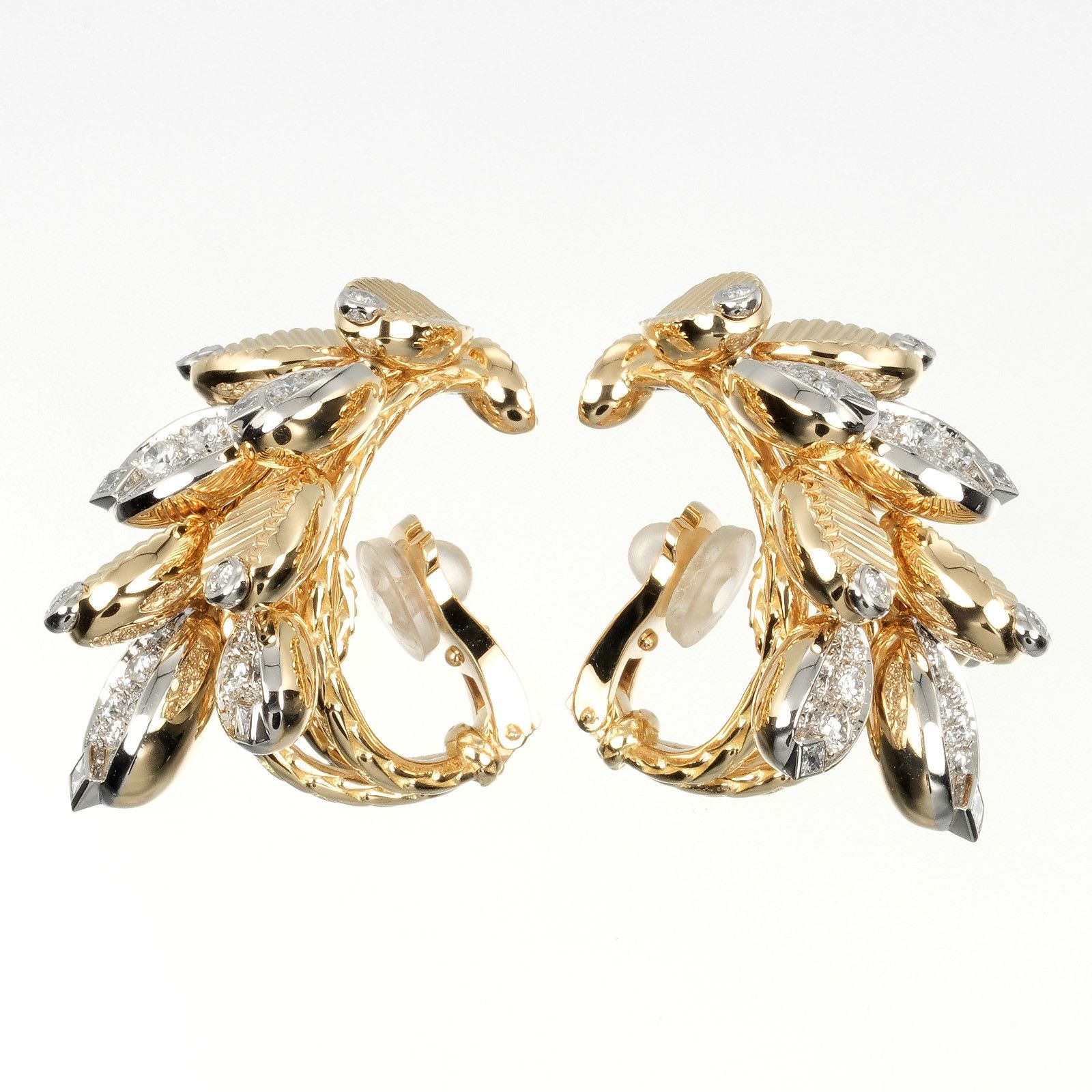 Cartier Cartier Cartier Grain de Café Au750 Pt950 Diamond Earrings Metal Earrings H8001181 Size ONE SIZE - 3 Thumbnail