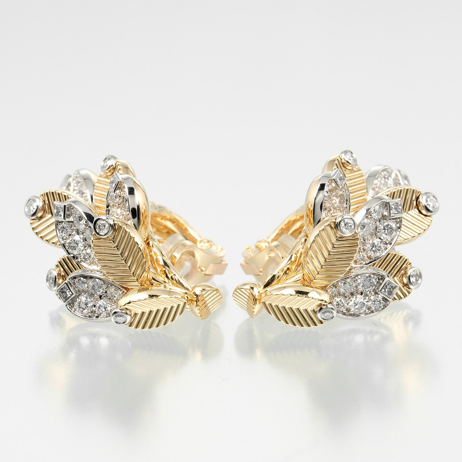 Cartier Cartier Cartier Grain de Café Au750 Pt950 Diamond Earrings Metal Earrings H8001181 Size ONE SIZE - 7 Thumbnail