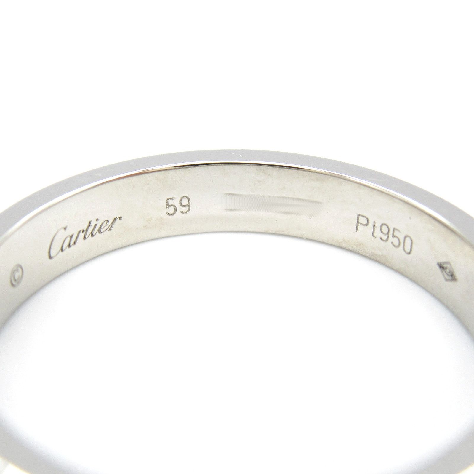 Cartier Cartier Cartier Wedding Diamond Pt950 Platinum Ring Size 17 Metal Ring Size ONE SIZE - 4 Thumbnail